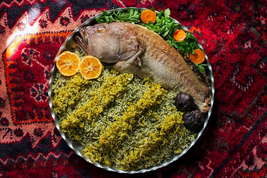 سبزی پلو با ماهی